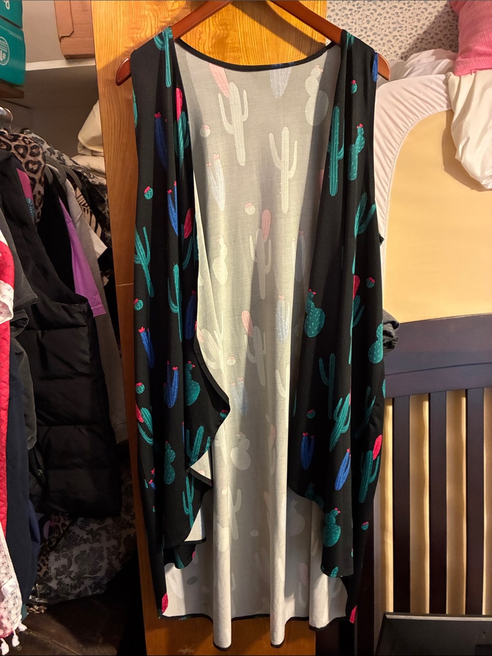 Cactus Western Sleeveless Cardigan